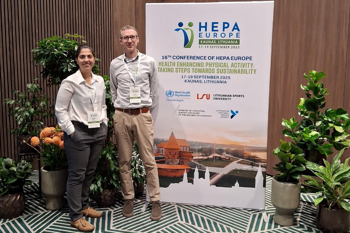 Rachele Nateri and Carl Greenwood from our Walking School team.